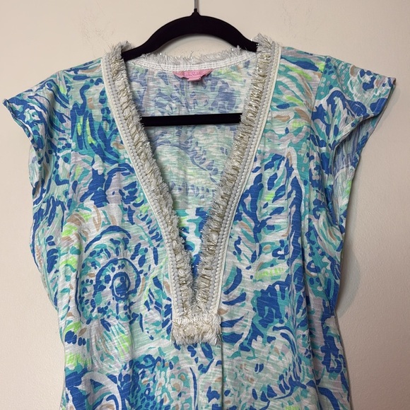 Lilly Pulitzer Zandra shift dress in the Bennet Blue Salty Seas print Size XS - Picture 6 of 12